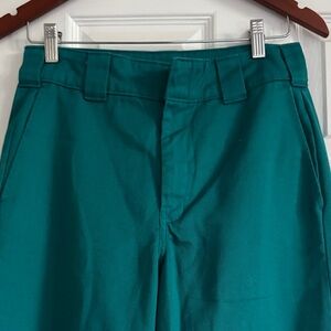 Dickies Women's Teal/Green Wide-Leg Work Pants